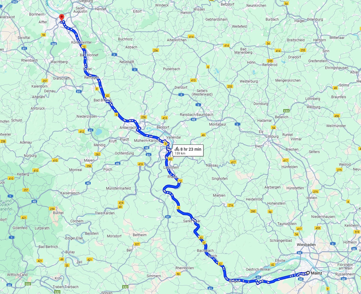 Anreise von Mainz Zu Bonn Über 