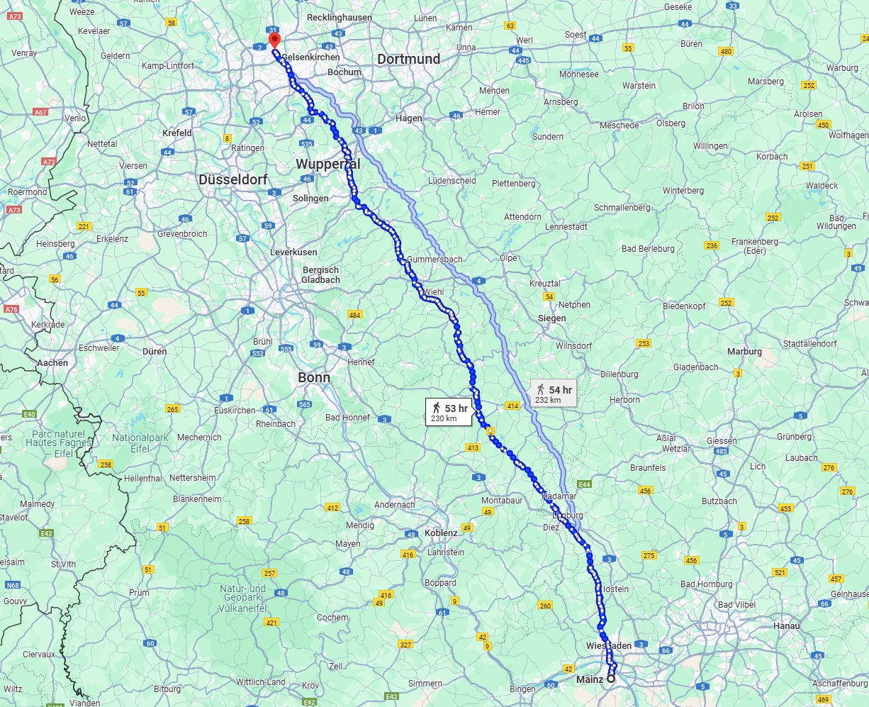 Anreise von Mainz Zu Bottrop Über 