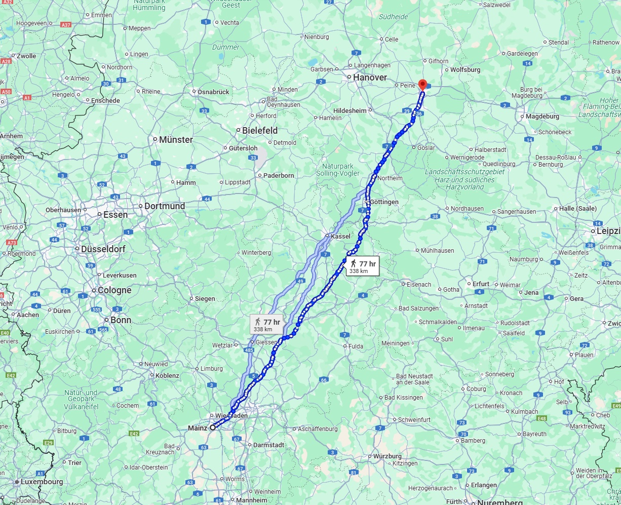 Anreise von Mainz Zu Braunschweig Über 