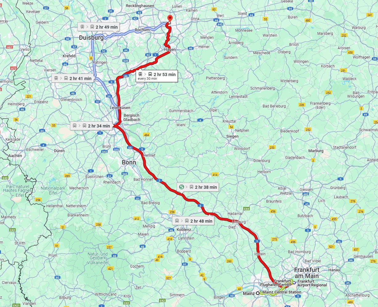 Anreise von Mainz Zu Dortmund Über 