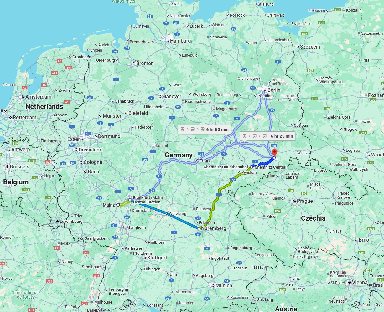 Anreise von Mainz Zu Dresden Über 