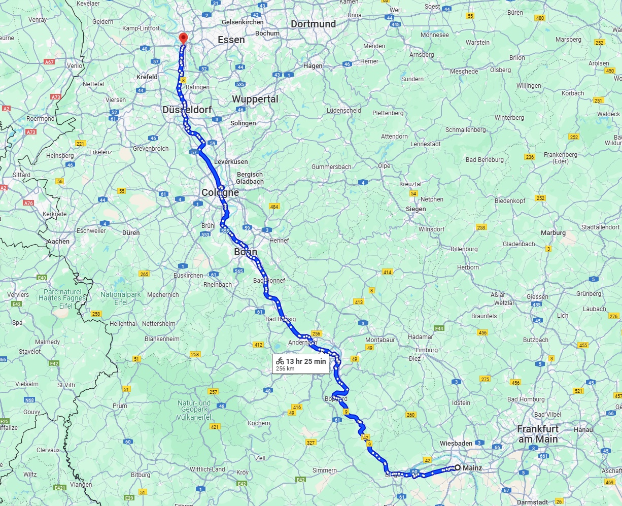 Anreise von Mainz Zu Duisburg Über 