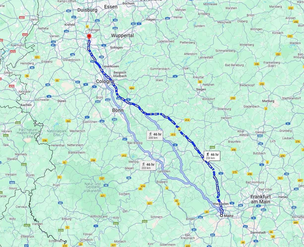 Anreise von Mainz Zu Düsseldorf Über 