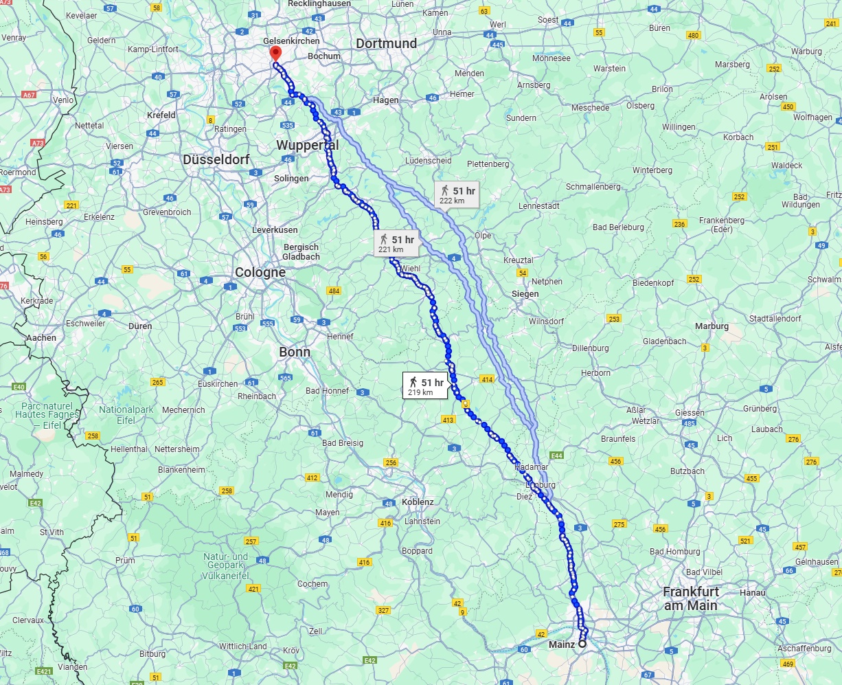 Anreise von Mainz Zu Essen Über 