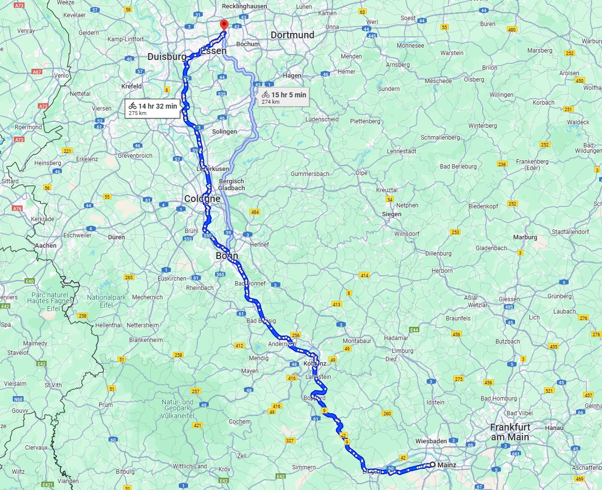 Anreise von Mainz Zu Gelsenkirchen Über 