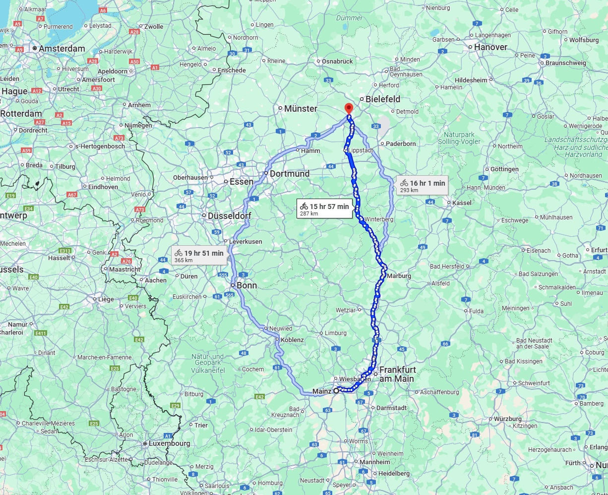 Anreise von Mainz Zu Gütersloh Über 