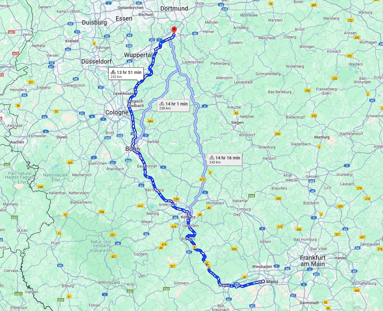 Anreise von Mainz Zu Hagen Über 
