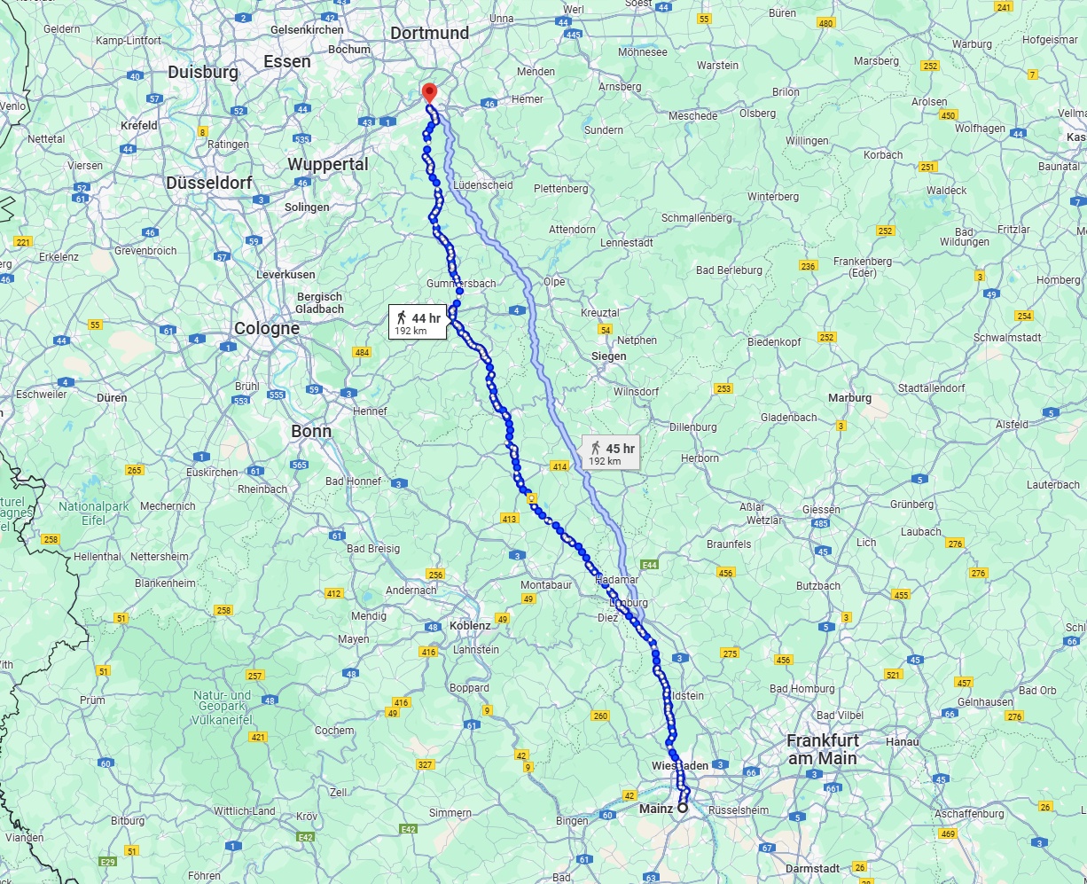 Anreise von Mainz Zu Hagen Über 