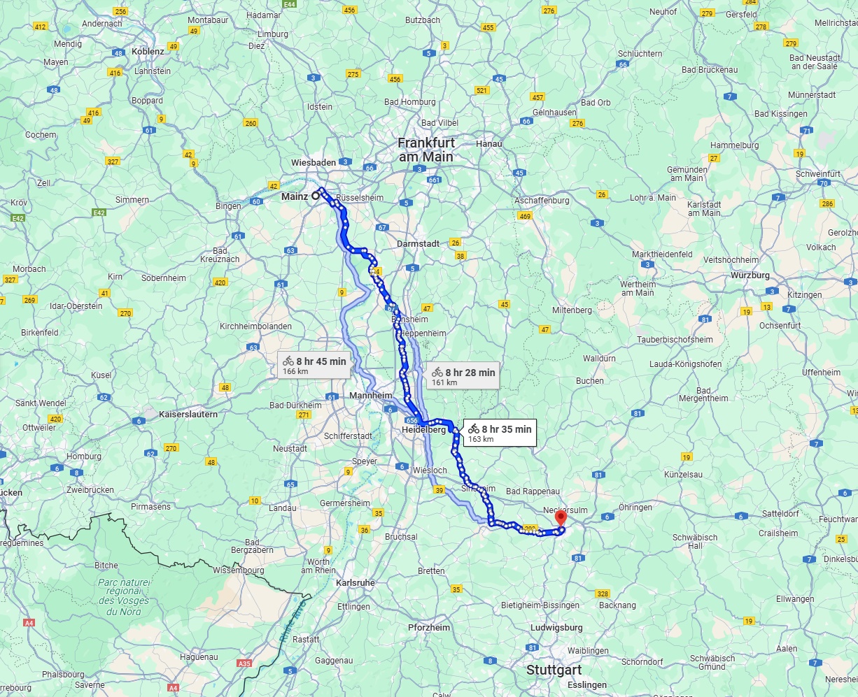 Anreise von Mainz Zu Heilbronn Über 