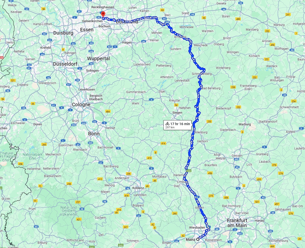 Anreise von Mainz Zu Herne Über 