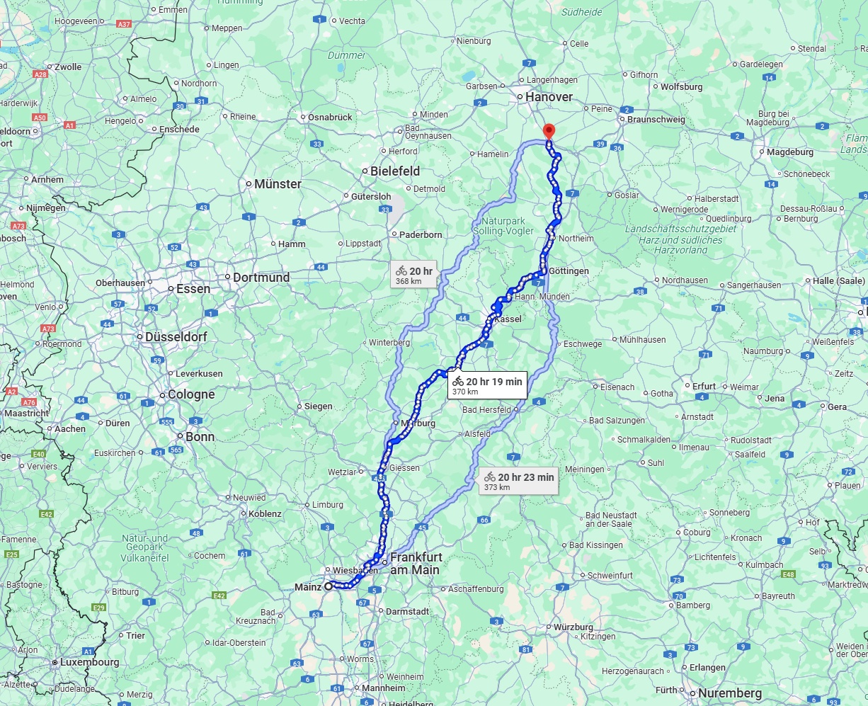 Anreise von Mainz Zu Hildesheim Über 