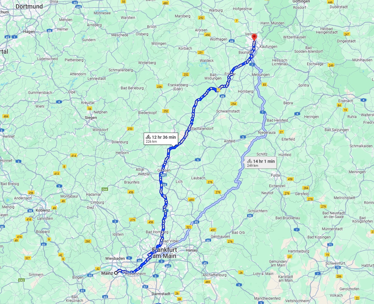 Anreise von Mainz Zu Kassel Über 