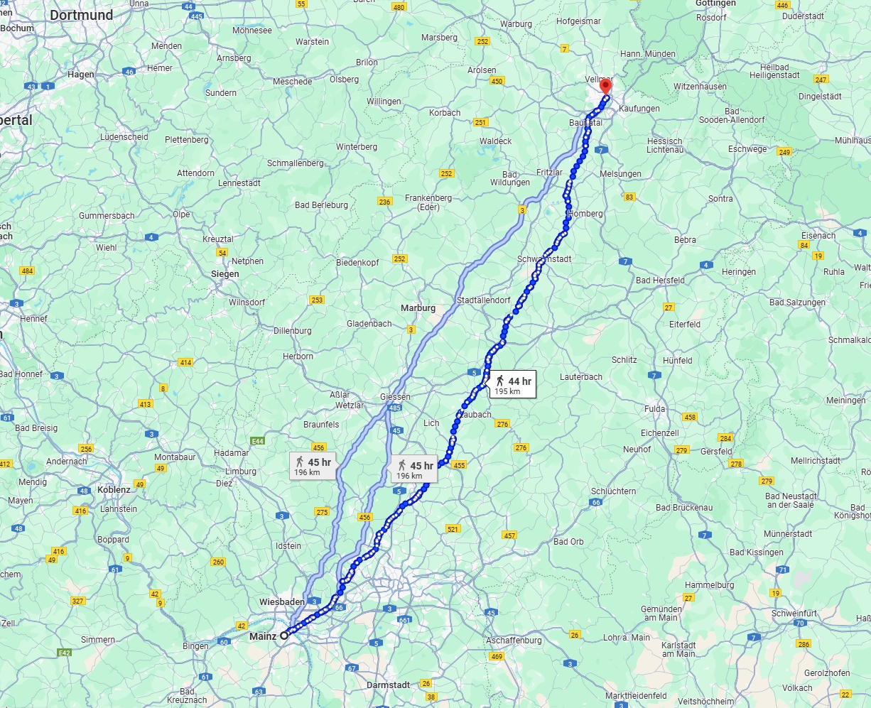 Anreise von Mainz Zu Kassel Über 