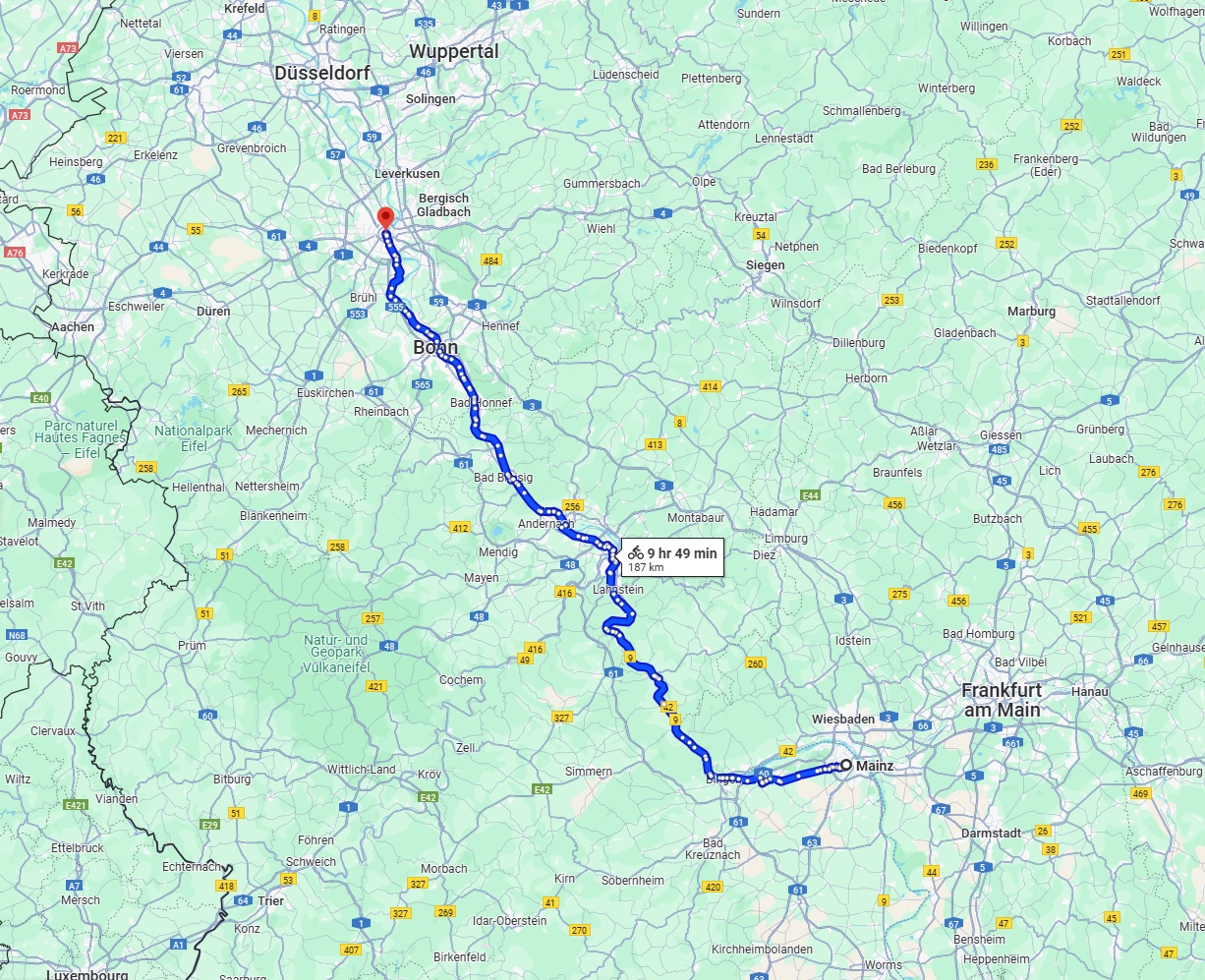 Anreise von Mainz Zu Köln Über 