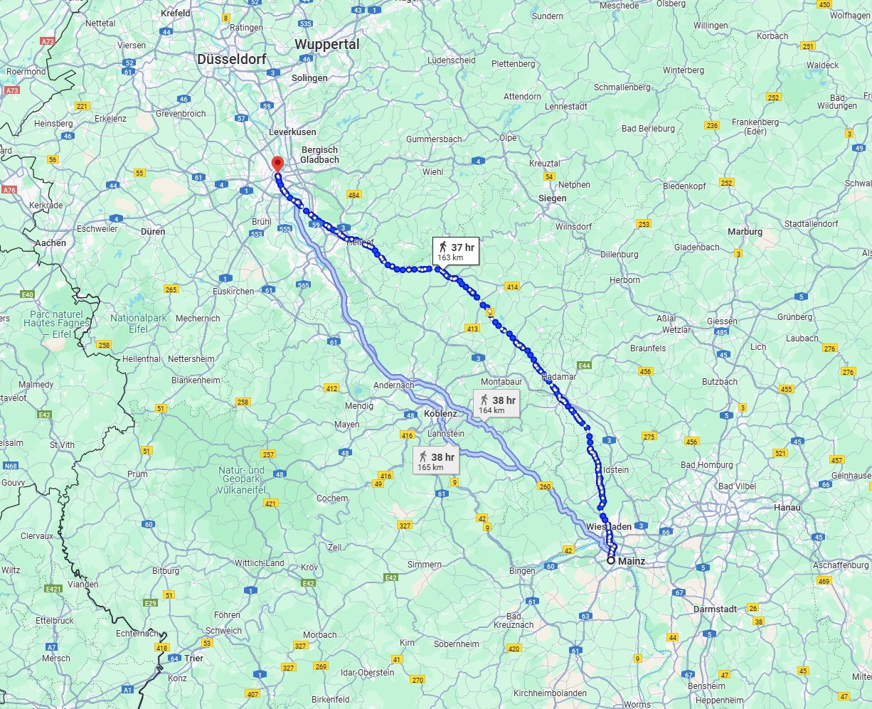 Anreise von Mainz Zu Köln Über 