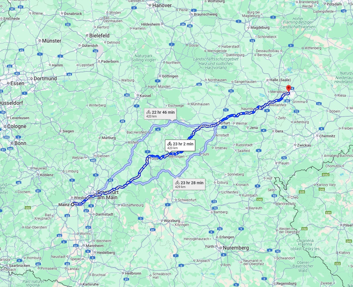 Anreise von Mainz Zu Leipzig Über 