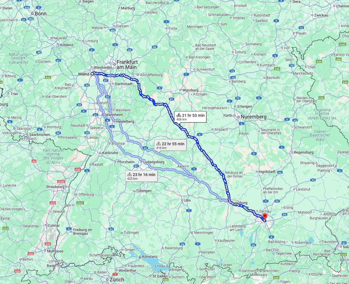 Anreise von Mainz Zu München Über 