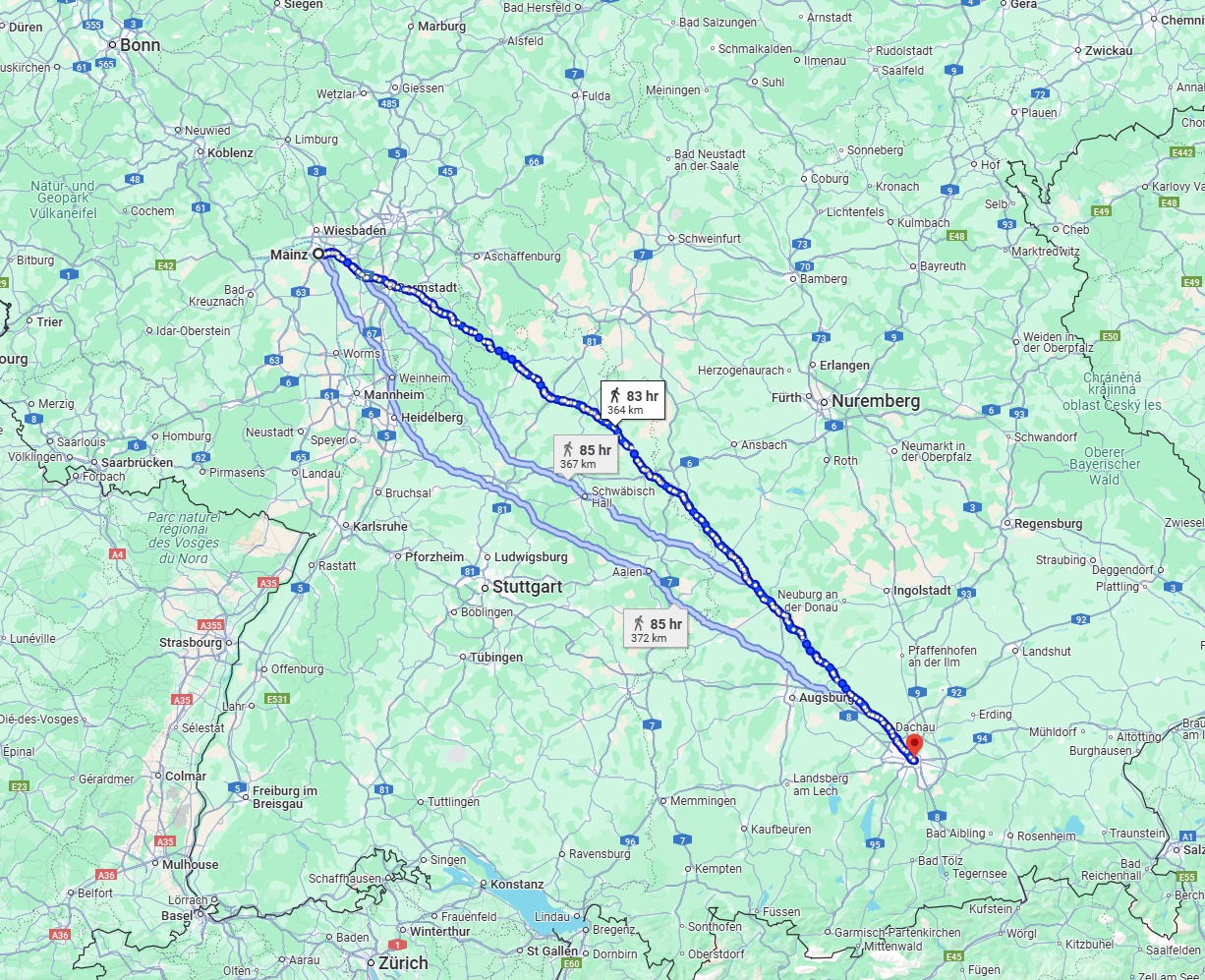 Anreise von Mainz Zu München Über 