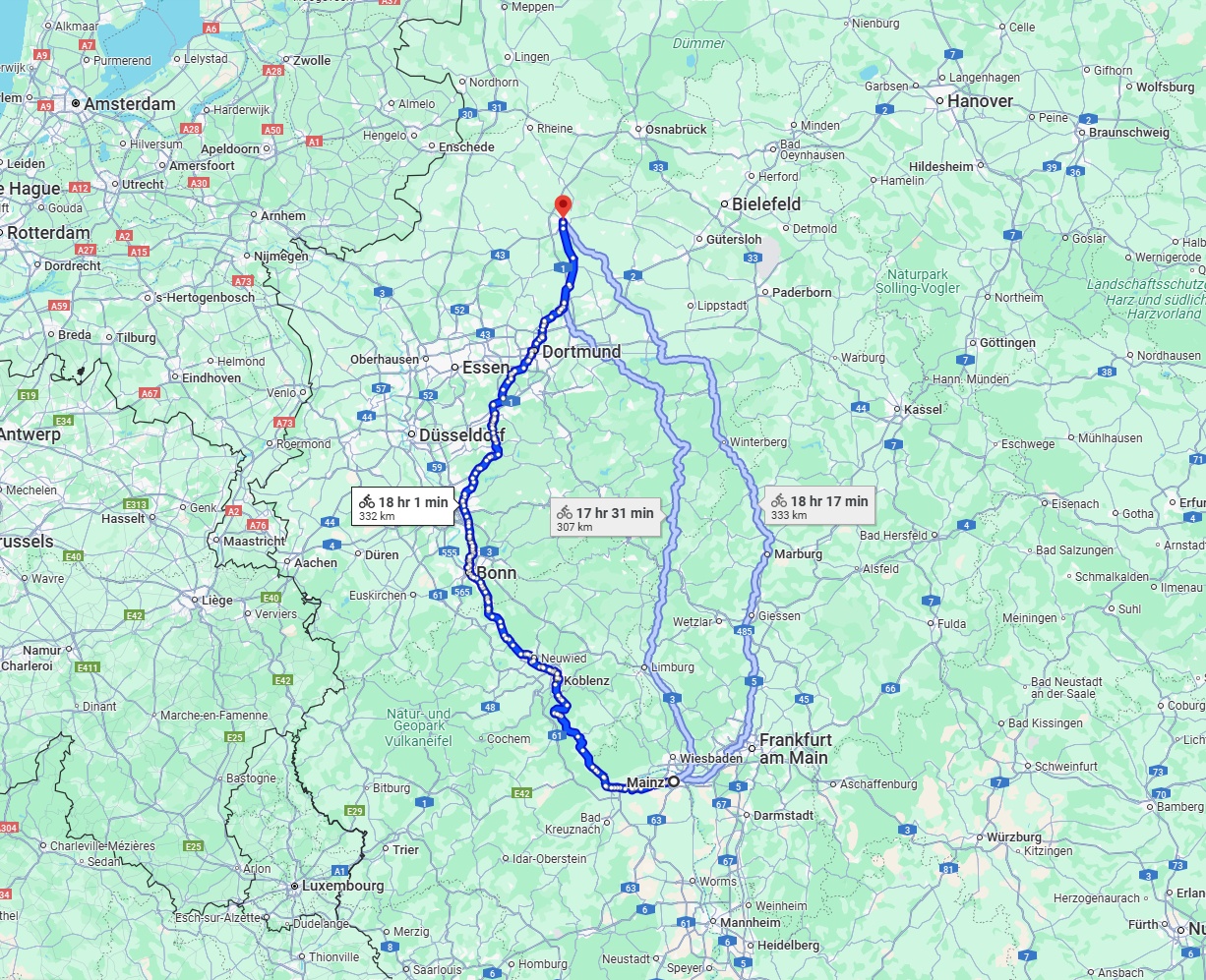 Anreise von Mainz Zu Münster Über 