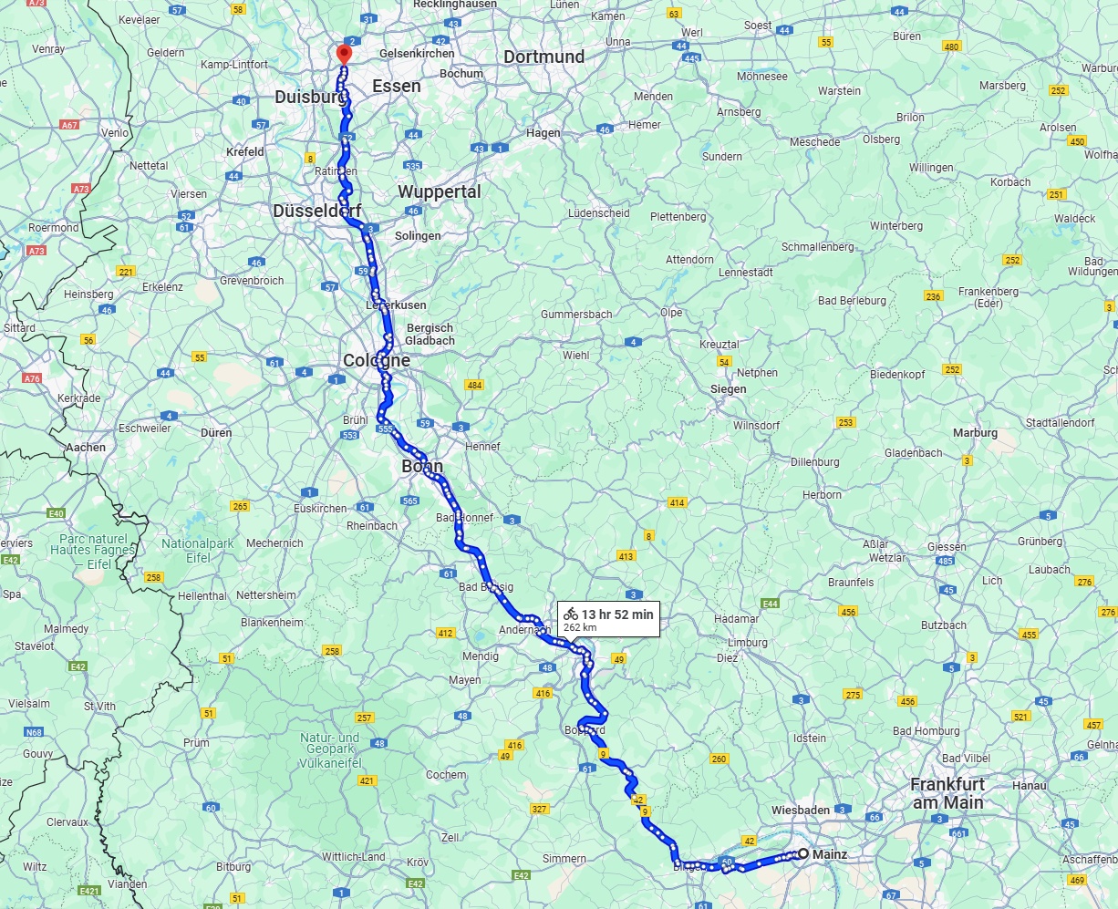 Anreise von Mainz Zu Oberhausen Über 