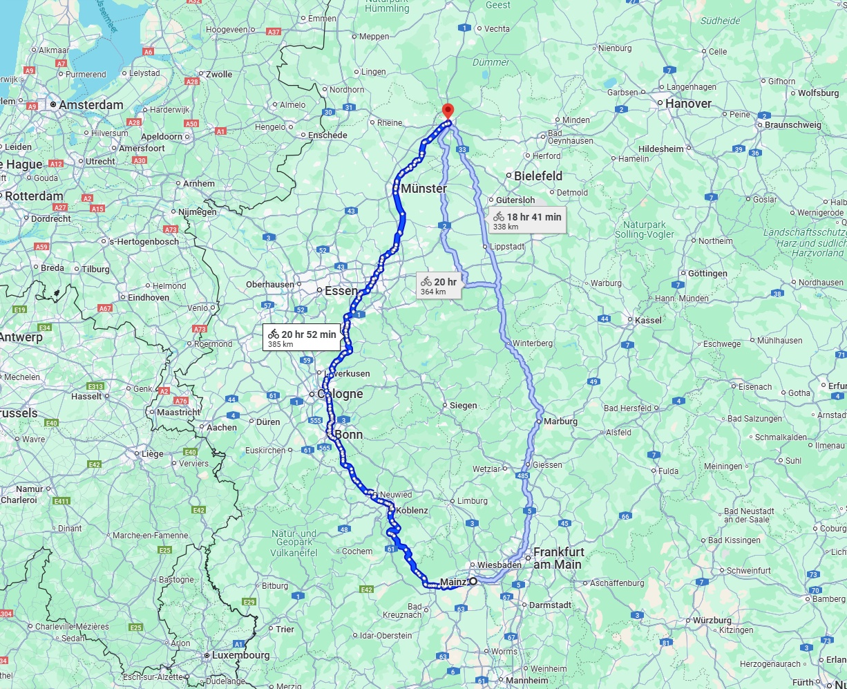 Anreise von Mainz Zu Osnabrück Über 