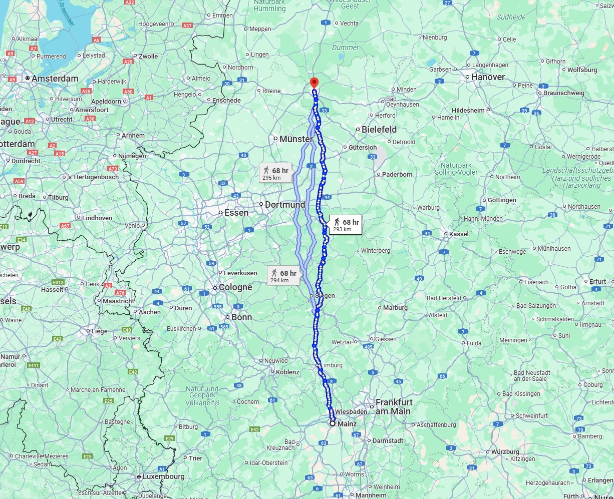 Anreise von Mainz Zu Osnabrück Über 