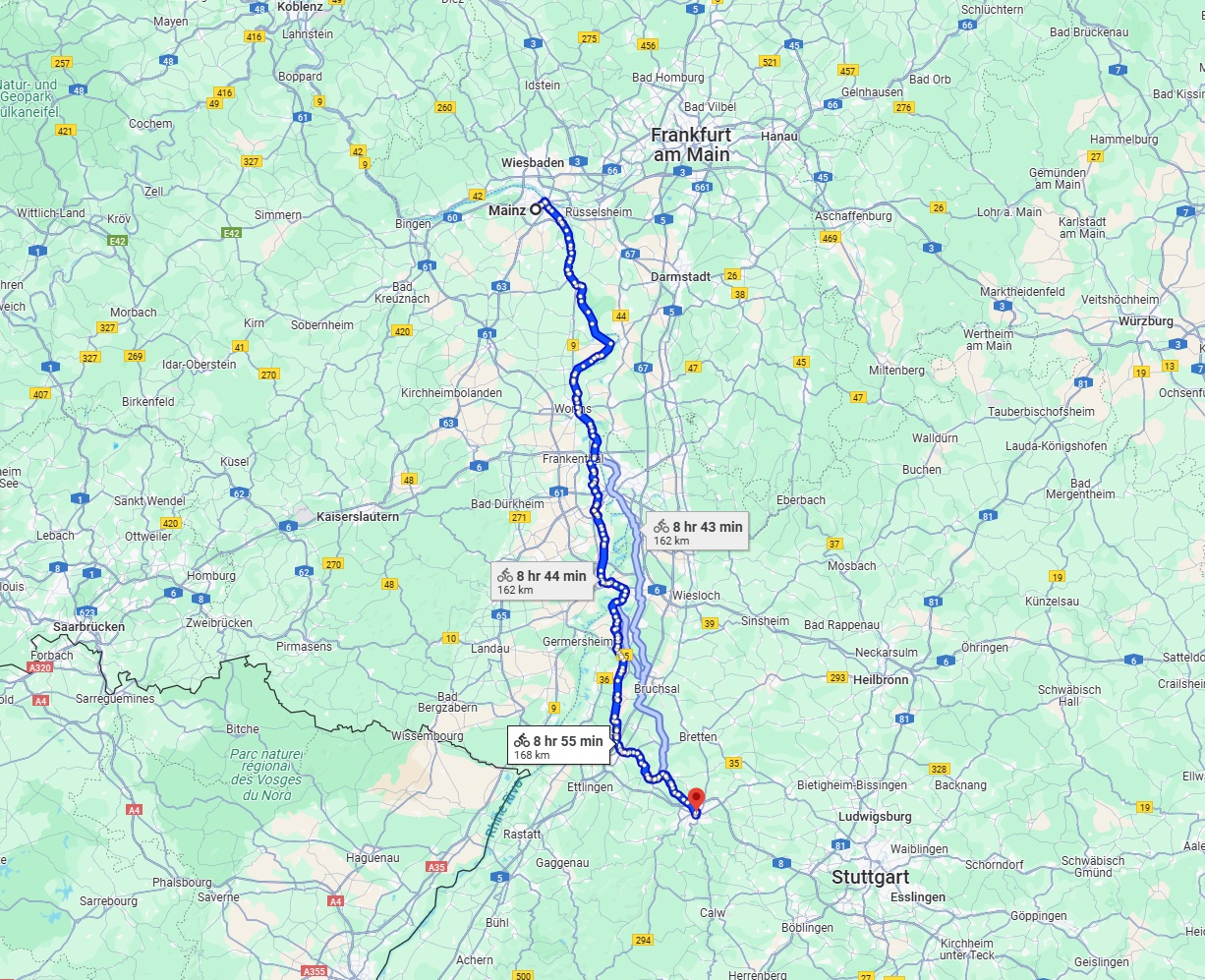 Anreise von Mainz Zu Pforzheim Über 
