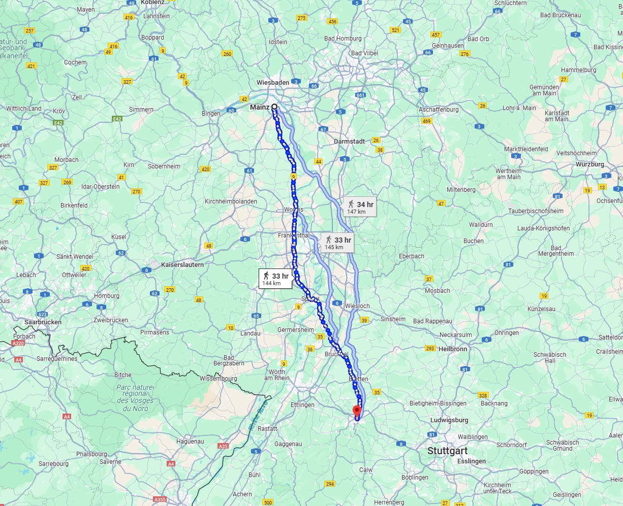 Anreise von Mainz Zu Pforzheim Über 