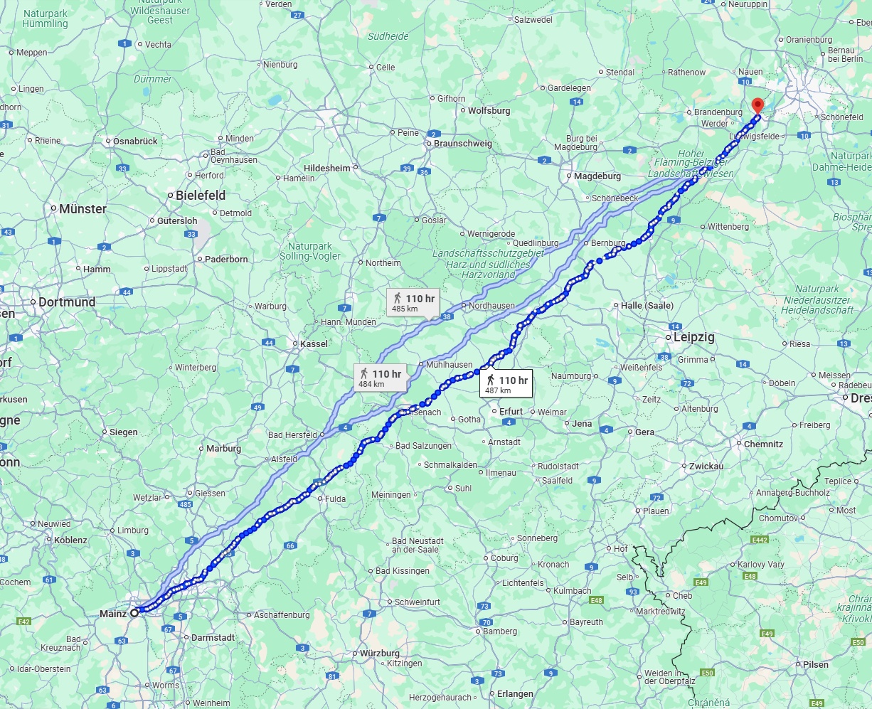 Anreise von Mainz Zu Potsdam Über 