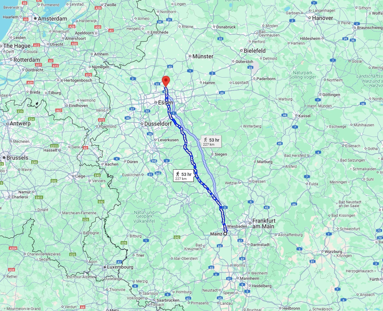 Anreise von Mainz Zu Recklinghausen Über 