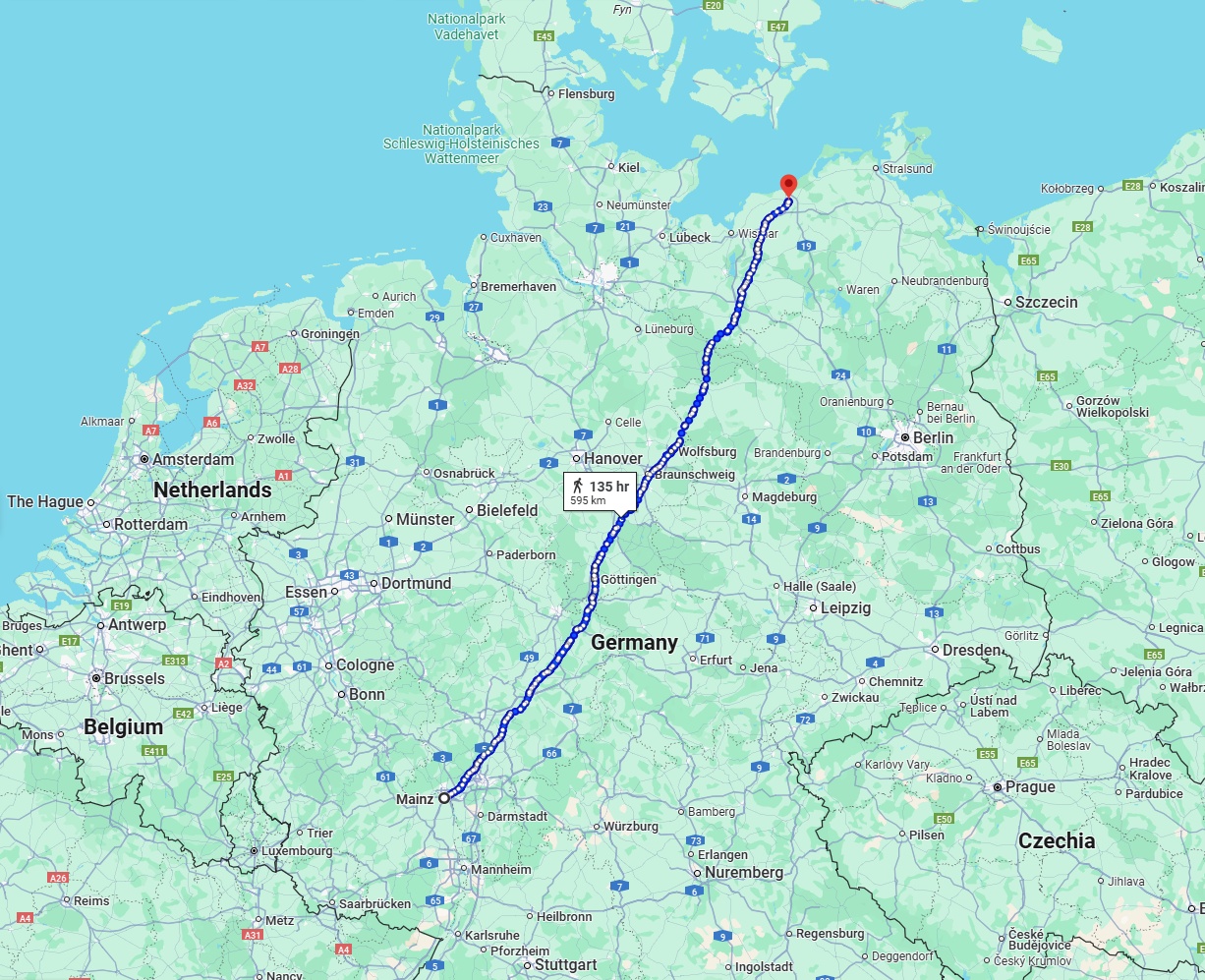 Anreise von Mainz Zu Rostock Über 