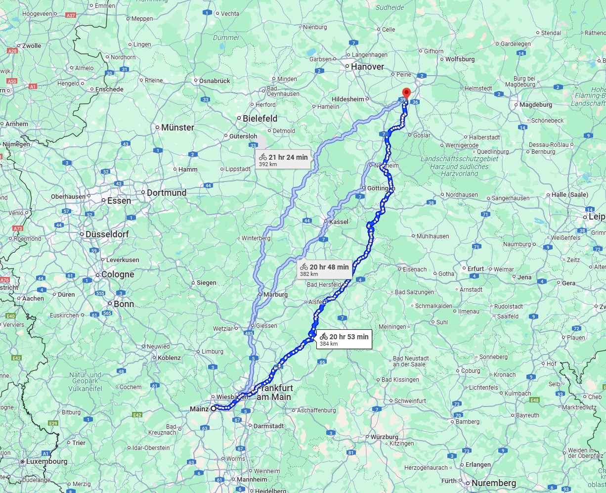 Anreise von Mainz Zu Salzgitter Über 