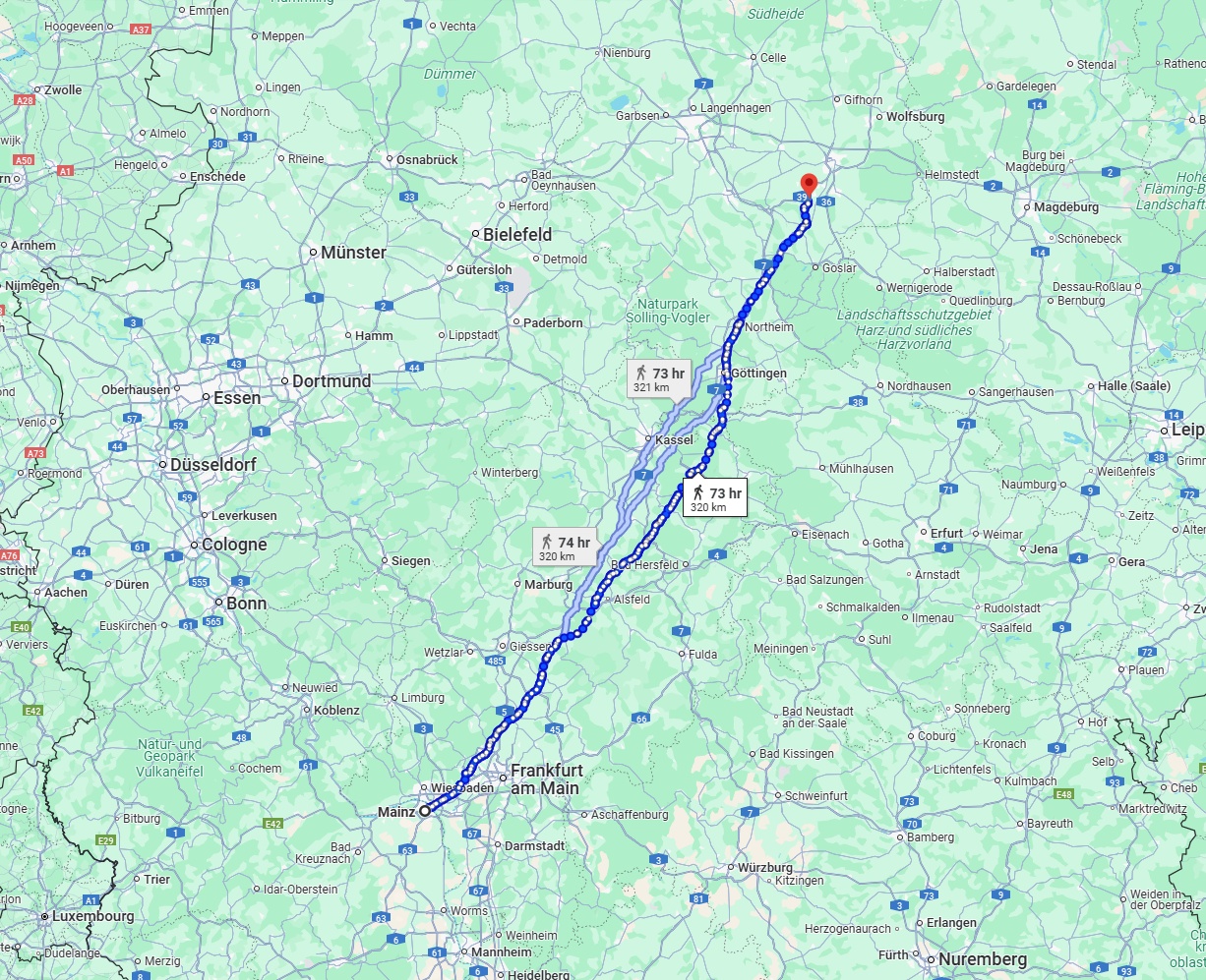 Anreise von Mainz Zu Salzgitter Über 