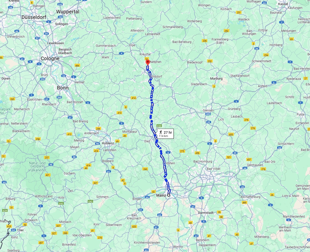 Anreise von Mainz Zu Siegen Über 