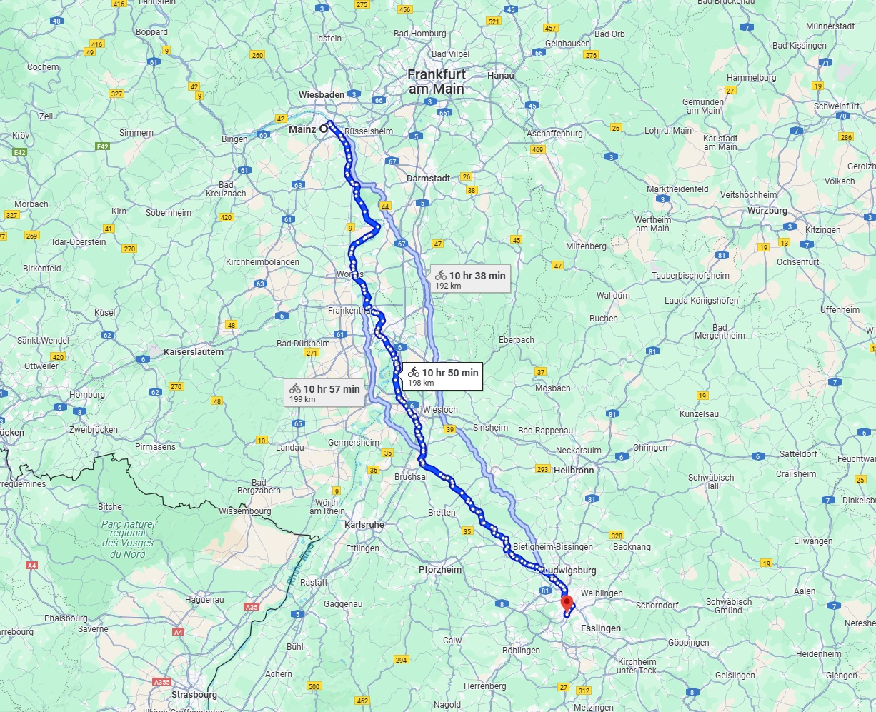 Anreise von Mainz Zu Stuttgart Über 