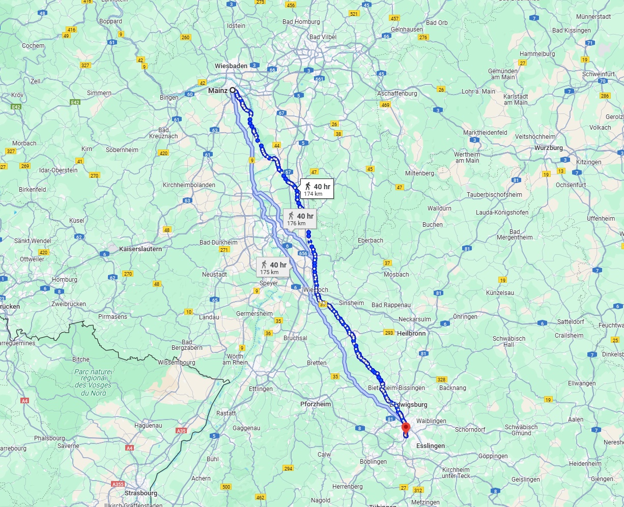 Anreise von Mainz Zu Stuttgart Über 