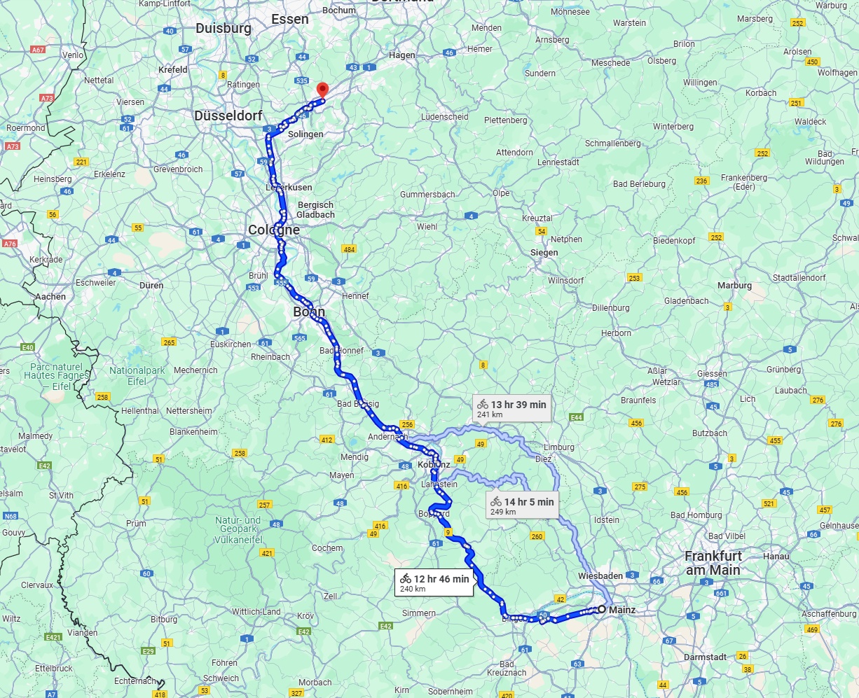 Anreise von Mainz Zu Wuppertal Über 