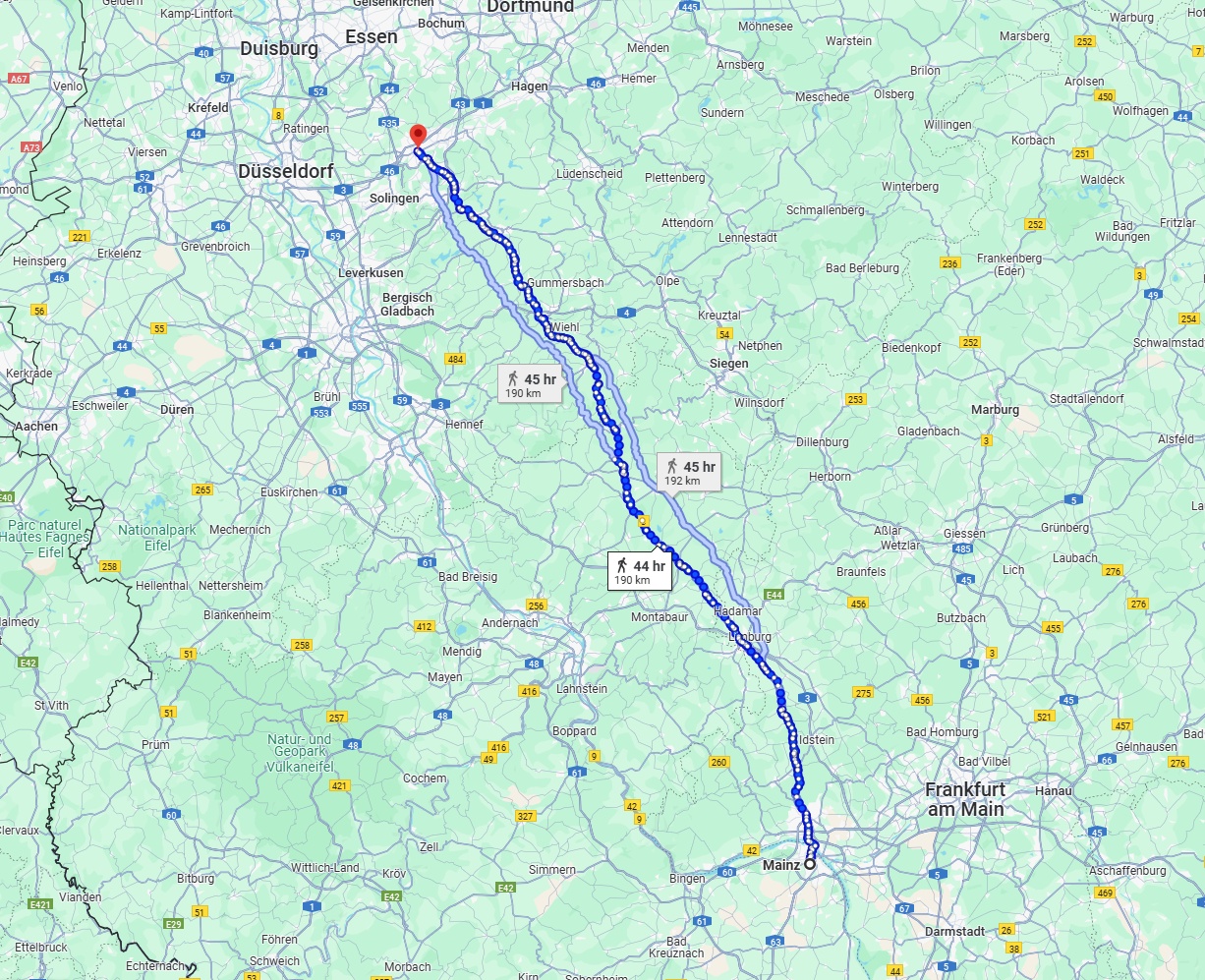 Anreise von Mainz Zu Wuppertal Über 