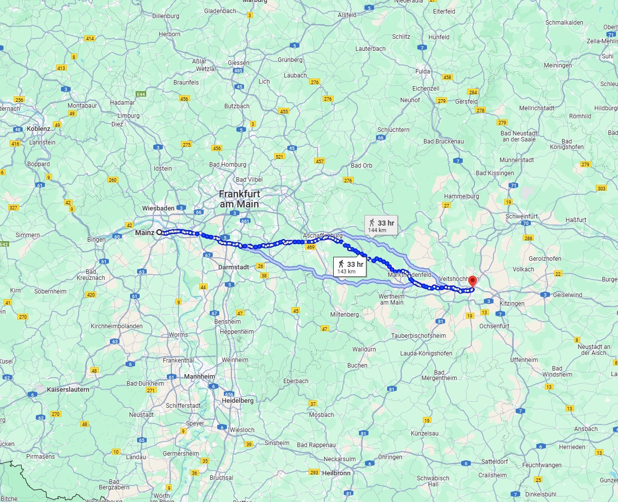 Anreise von Mainz Zu Würzburg Über 