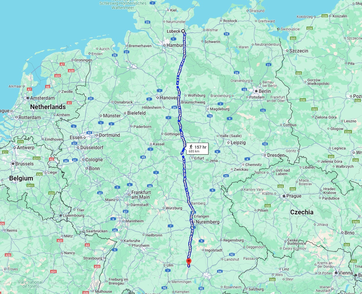 Anreise von Lübeck Zu Augsburg Über 