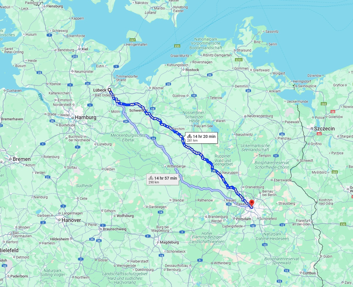 Anreise von Lübeck Zu Berlin Über 