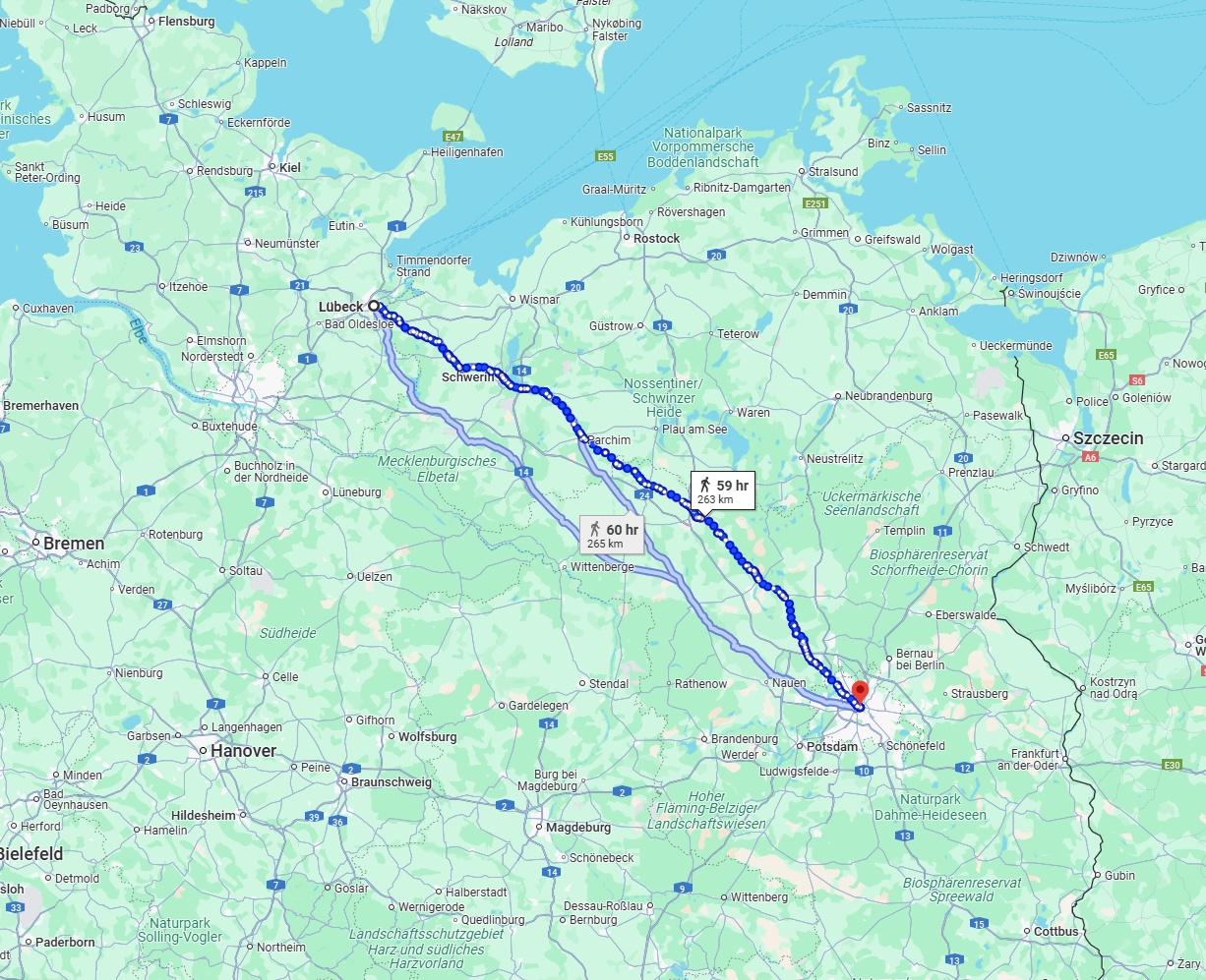 Anreise von Lübeck Zu Berlin Über 