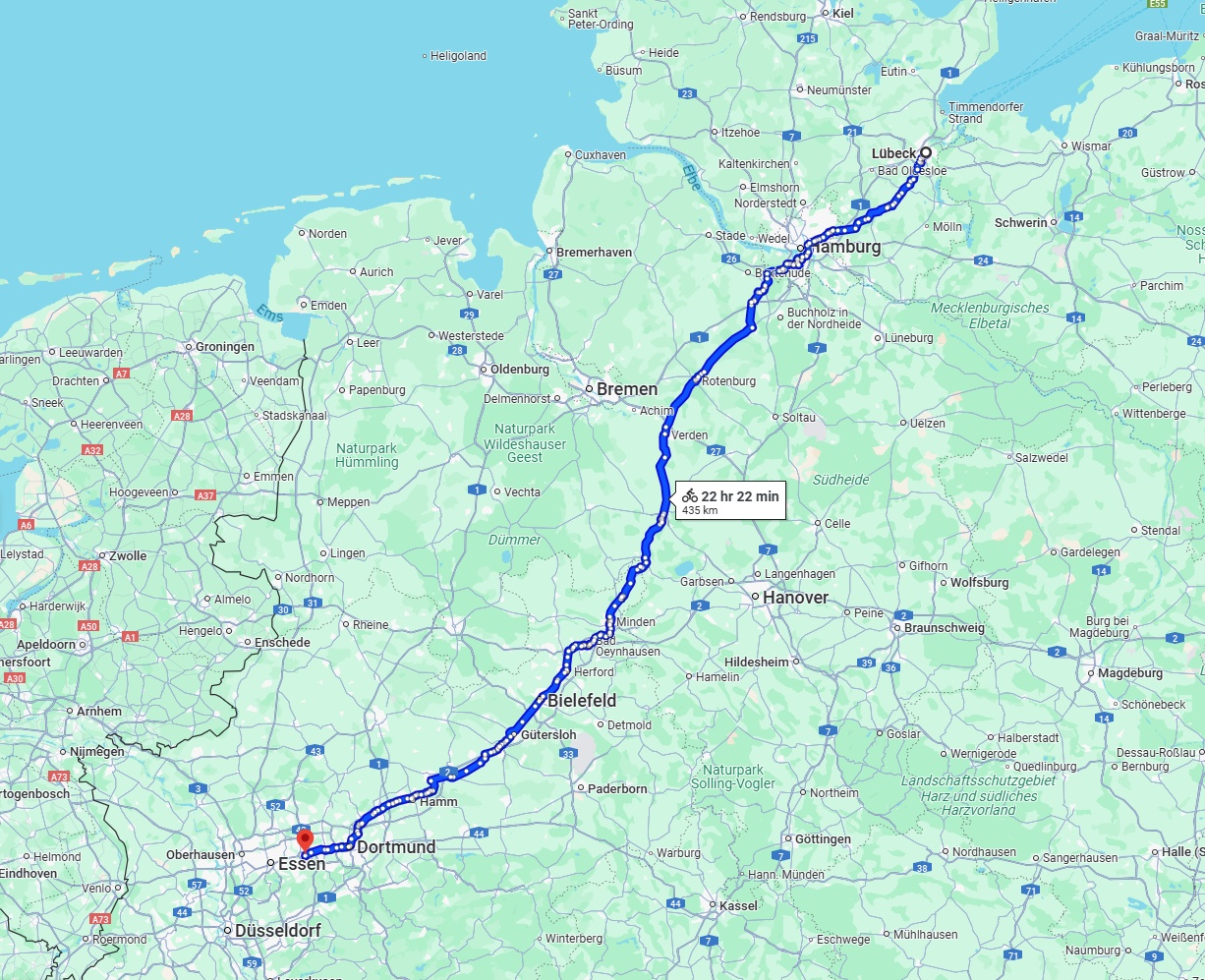 Anreise von Lübeck Zu Bochum Über 