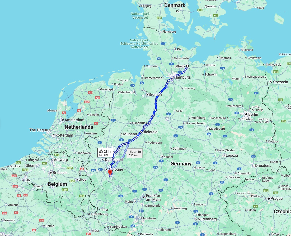 Anreise von Lübeck Zu Bonn Über 