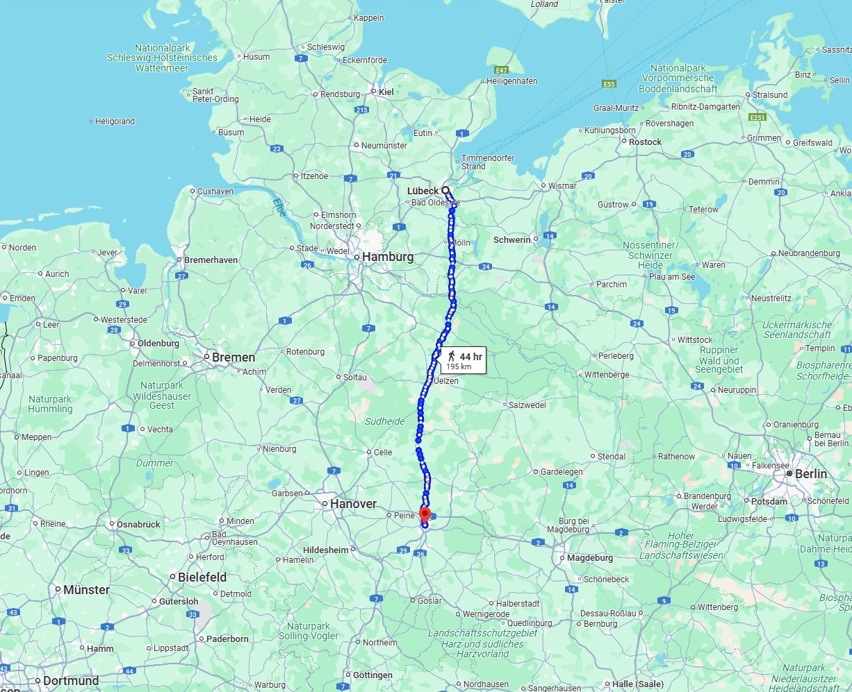 Anreise von Lübeck Zu Braunschweig Über 