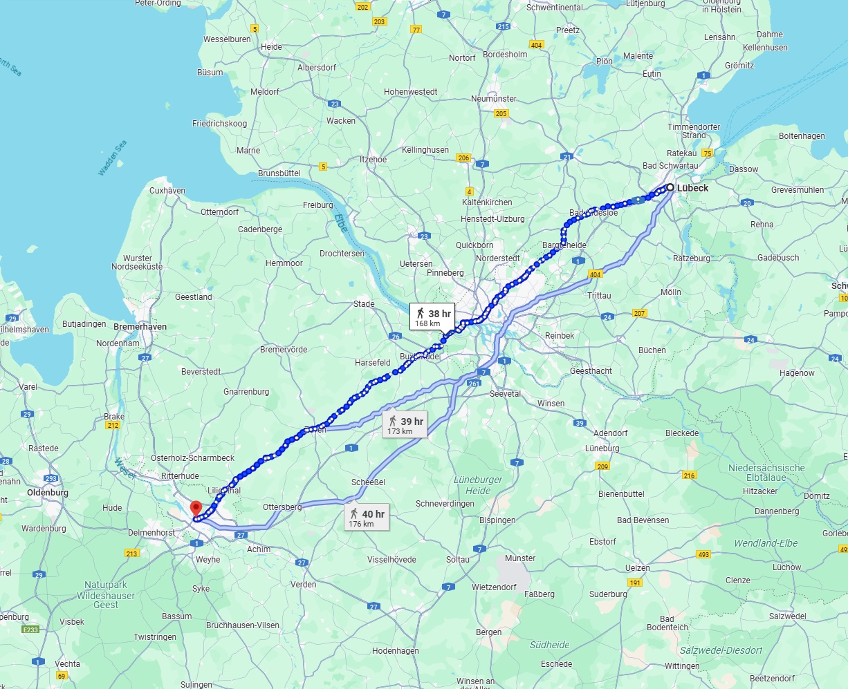 Anreise von Lübeck Zu Bremen Über 