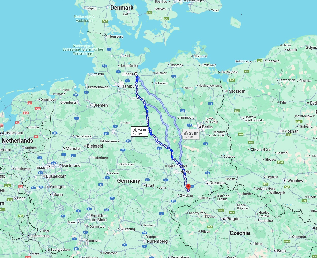 Anreise von Lübeck Zu Chemnitz Über 