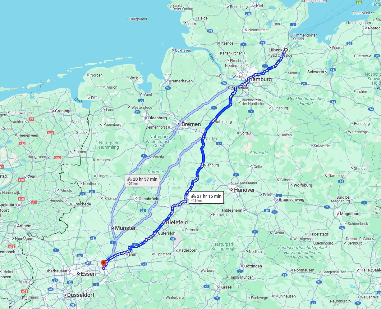 Anreise von Lübeck Zu Dortmund Über 