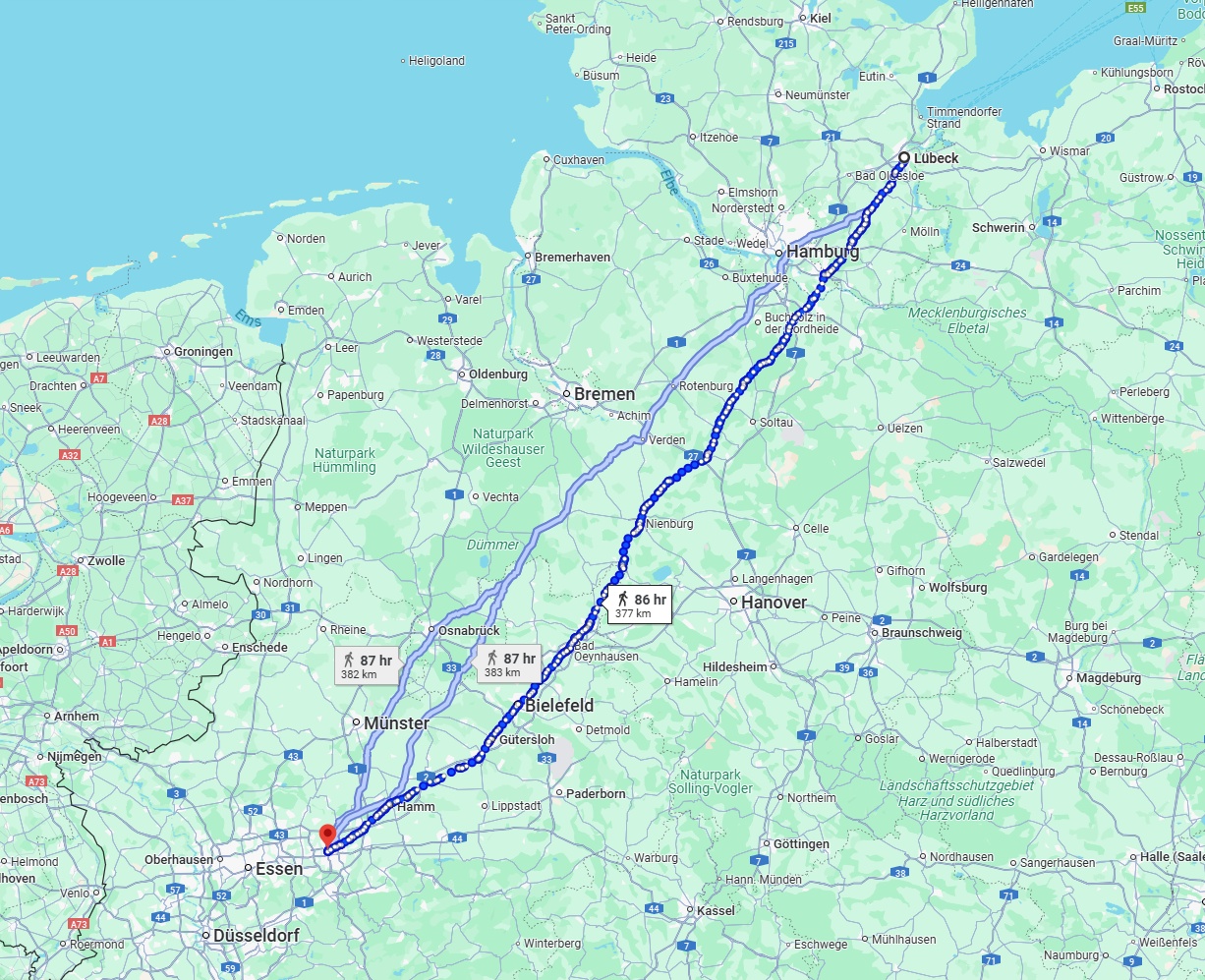 Anreise von Lübeck Zu Dortmund Über 