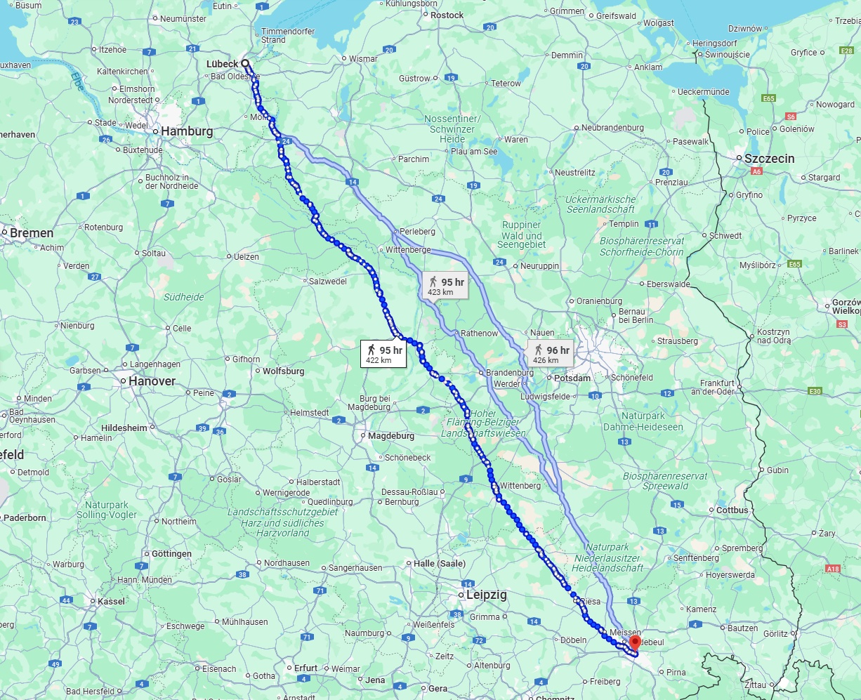Anreise von Lübeck Zu Dresden Über 